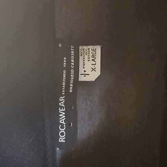 Rocawear Black Bomber Jacket Zip Front Men's XL - Picture 3 of 8